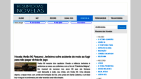What Resumo-das-novelas.com website looked like in 2019 (5 years ago)