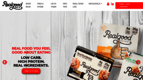 What Realgoodfoods.com website looked like in 2019 (5 years ago)
