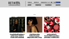 What Retikul.hu website looked like in 2019 (5 years ago)
