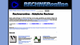 What Rechneronline.de website looked like in 2019 (5 years ago)