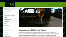 What Ramcycleparts.com.au website looked like in 2019 (5 years ago)