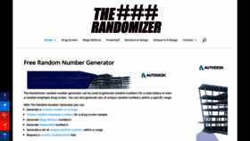 What Randomizer.us website looked like in 2019 (5 years ago)