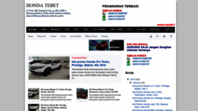 What Rumah-honda.com website looked like in 2019 (5 years ago)