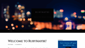 What Rubymaybetranslations.com website looked like in 2019 (5 years ago)