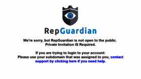 What Repguardian.org website looked like in 2019 (5 years ago)