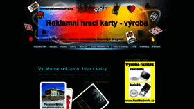 What Reklamnikarty.cz website looked like in 2019 (5 years ago)