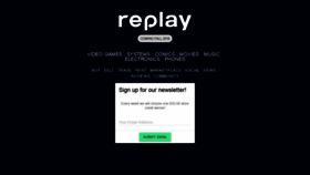 What Replay.com website looked like in 2019 (5 years ago)