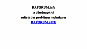 What Raforum.info website looked like in 2019 (5 years ago)