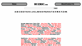 What Ruzric.com website looked like in 2019 (5 years ago)