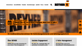 What Reyher.de website looked like in 2019 (5 years ago)