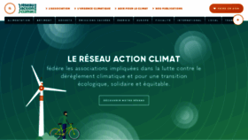 What Reseauactionclimat.org website looked like in 2019 (5 years ago)