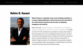 What Rahimkanani.com website looked like in 2019 (5 years ago)