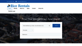 What Ricerentals.com website looked like in 2019 (5 years ago)