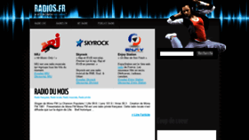 What Radios.fr website looked like in 2019 (5 years ago)