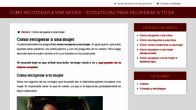 What Recuperaraunamujer.com website looked like in 2019 (5 years ago)