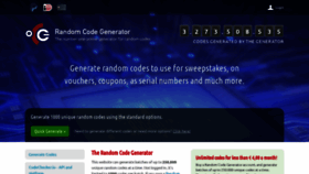 What Randomcodegenerator.com website looked like in 2019 (5 years ago)