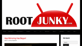 What Rootjunky.com website looked like in 2019 (5 years ago)