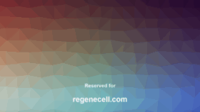 What Regenecell.com website looked like in 2019 (5 years ago)