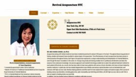 What Revivalacupuncture.com website looked like in 2019 (5 years ago)