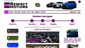 What Respectmotors.com website looked like in 2019 (5 years ago)