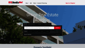 What Realtybid.com website looked like in 2019 (5 years ago)