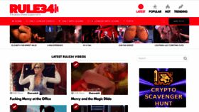What Rule34world.com website looked like in 2019 (5 years ago)
