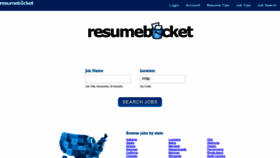 What Resumebucket.info website looked like in 2019 (5 years ago)