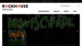 What Rockhouse.at website looked like in 2019 (5 years ago)