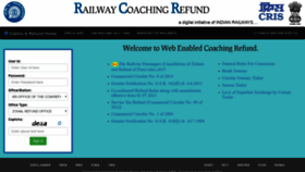 What Refunds.indianrail.gov.in website looked like in 2019 (5 years ago)