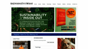 What Radhanathswami.com website looked like in 2019 (5 years ago)