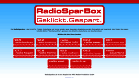 What Radiosparbox.de website looked like in 2019 (5 years ago)