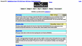 What Rabbitears.info website looked like in 2019 (5 years ago)