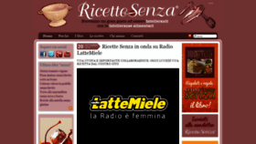 What Ricettesenza.it website looked like in 2019 (5 years ago)