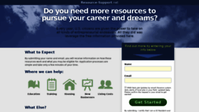 What Resource-support.net website looked like in 2019 (5 years ago)