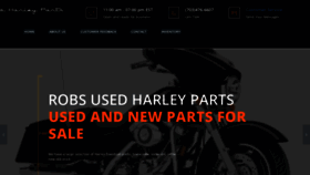 What Robsusedharleyparts.com website looked like in 2019 (4 years ago)