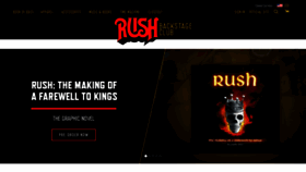 What Rushbackstage.com website looked like in 2019 (4 years ago)