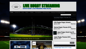 What Rugbystream.net website looked like in 2019 (4 years ago)