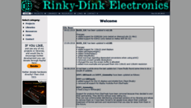 What Rinkydinkelectronics.com website looked like in 2019 (5 years ago)