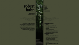 What Roberthahn.ca website looked like in 2019 (5 years ago)