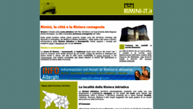What Rimini-it.it website looked like in 2019 (4 years ago)