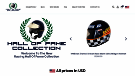 What Racinghalloffamecollection.com website looked like in 2019 (5 years ago)
