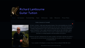 What Richardlambourneguitartuition.co.uk website looked like in 2019 (4 years ago)