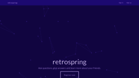 What Retrospring.net website looked like in 2019 (4 years ago)