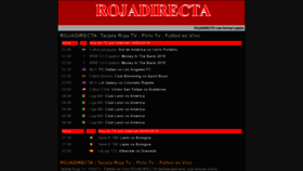 What Rojadirecta.today website looked like in 2019 (4 years ago)