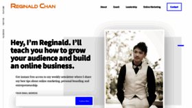 What Reginaldchan.net website looked like in 2019 (4 years ago)