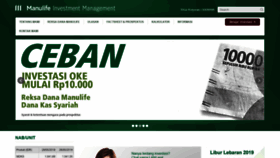 What Reksadana-manulife.com website looked like in 2019 (4 years ago)
