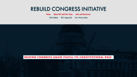 What Rebuildcongress.org website looked like in 2019 (4 years ago)