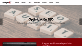 What Retarget.cl website looked like in 2019 (6 years ago)