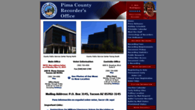 What Recorder.pima.gov website looked like in 2019 (4 years ago)