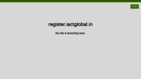 What Register.iactglobal.in website looked like in 2019 (4 years ago)